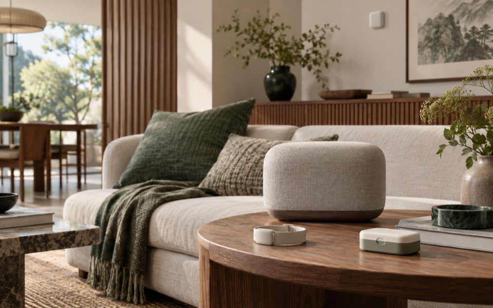 BEIIU family guardian hub and companion devices integrated into the living room