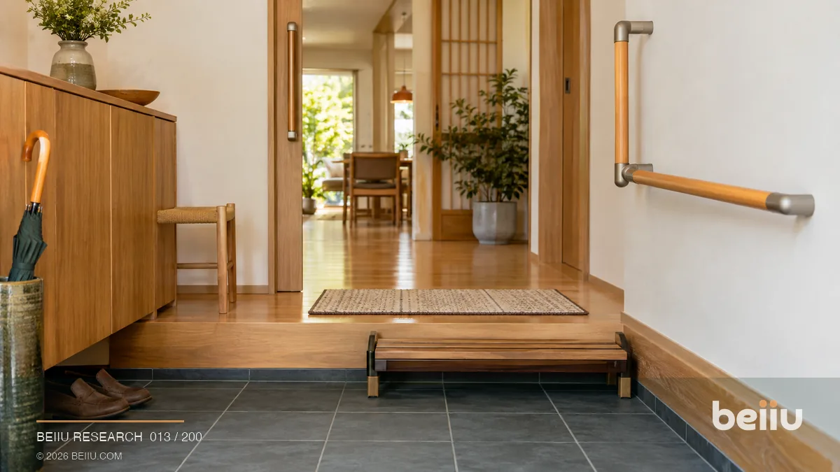 How Japanese Senior-Friendly Housing Addresses Entrance Level Differences